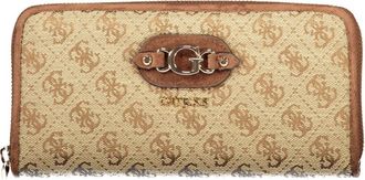 Guess Samantha SLG Portemonnee - Dames - Portefeuilles - Beige - ONE Size - Accessoires