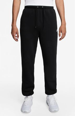 Nike Club Brushed Fleece Sweatpants in Black/White at Nordstrom Rack, Size Xx-Large