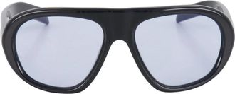 Prada Bold Mask Zonnebril - unisex - Zonnebrillen - Zwart - 57 MM - Accessoires