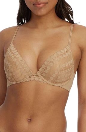 Skarlett Blue Seduced Push-up Underwire Bra in Nylon at Nordstrom, Size 32Dd