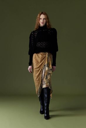Guadalupe Design Ashi Ii Pareo Skirt In Yellow