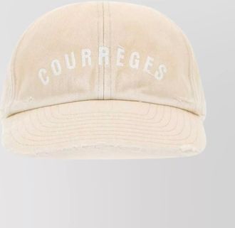 Courr&egrave;ges cotton logo-embroidered baseball cap