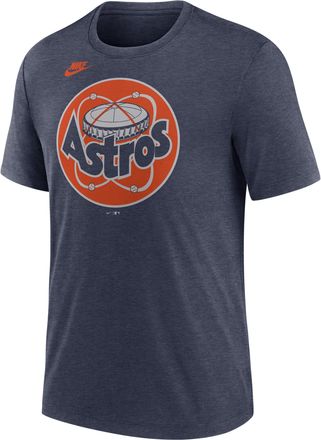 Nike Houston Astros Cooperstown Logo Nike Mens MLB T-Shirt in Blue | NJFDEX52HST-70U