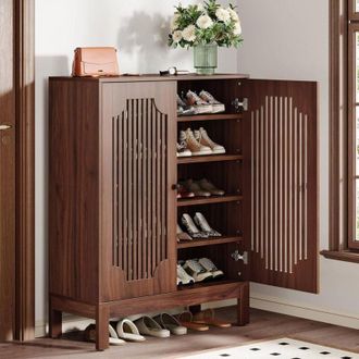 Tribesigns Tribesigns Zapatero De 6 Niveles Con Puertas, Organizador De Almacenamiento De Zapatos De Madera Con Estantes Ajustables Para Entrada, Sala De Estar (
