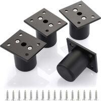 OEM Juego De 4 Patas Ajustables De 5,1 Cm Para Muebles Zvd, Aleaci&oacute;n De Aluminio Para Sof&aacute;, Muebles, Bricolaje, Patas De Repuesto Para Soporte De Tv, Otom