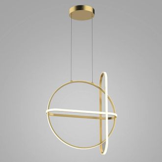 Netlighting Modern LED Hanging Pendant Golden Warm White 3000K 2000lm Dimmable in Gold