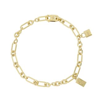 Acne Studios Necklaces, female, Yellow, Size: ONE SIZE Padlock Chain Necklace