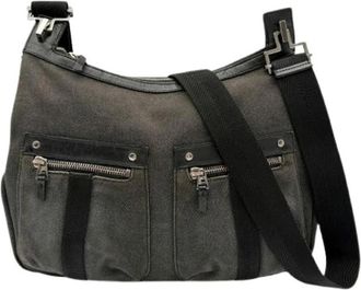 Gucci Pre-owned Vintage Schoudertas - Heren - Vintage Schoudertas - Zwart - ONE Size - Leer - Vintage