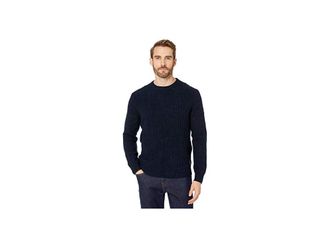 The Normal Brand Kennedy Speck Crew Sweater Mens Clothing Navy : 2XL, Wool/Wool Blend