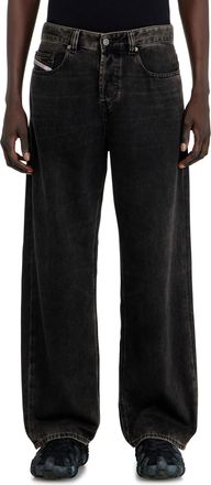 Diesel Relaxed Jeans Low Waist 2001 D-Macro - Jeans - Man - Black