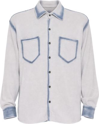 ATOMOFACTORY MenS Washed Cotton Shirt