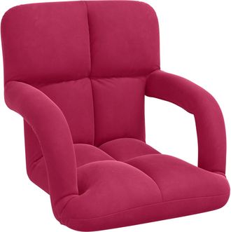 vidaXL Sill&oacute;n Ajustable Rojo Vino Terciopelo Vidaxl