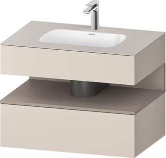 Duravit Qatego Lavabo Encastrado Con Base De Lavabo Consola, - Duravit