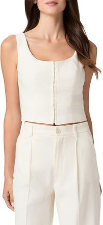 Paige Carra Corset Top in Bone at Nordstrom, Size 14