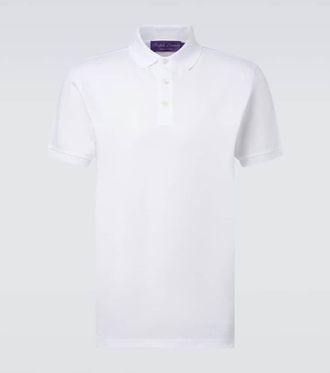 Ralph Lauren Purple Label Polo in piqué di cotone