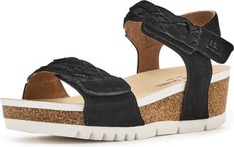 Josef Seibel Quinn 22 Womens Wedge Shoes Black : EU 41 (US Womens 10-10.5) M, Leather