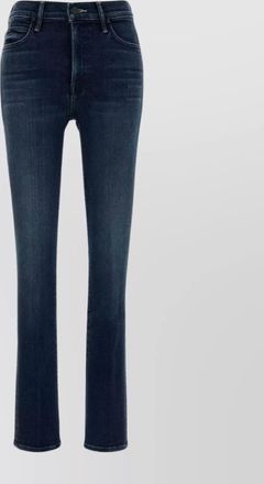 Mother five-pocket stretch denim trousers with belt loops