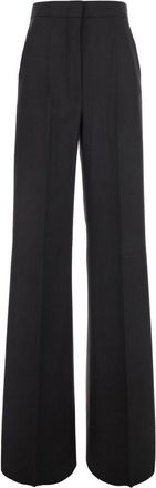 Max Mara Black Regular Flat Front Pant