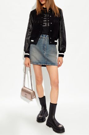Givenchy Denim Skirt, Womens, Blue