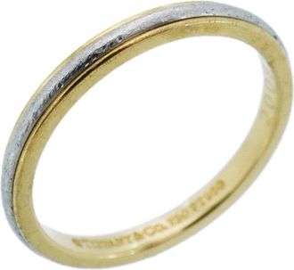 Tiffany & Co. Yellow Gold (18K) Platinum 950 Band Ring (Pre-Owned)