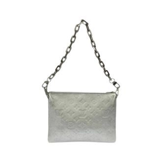 Louis Vuitton Pre-owned Coussin Lambskin Schoudertas - Dames - Pre-owned - Grijs - Maat: ONE Size Leer
