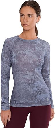 Smartwool Classic All-Season Merino Base Layer Crew Womens Clothing Purple Storm Mountain : XS, Nylon/Wool