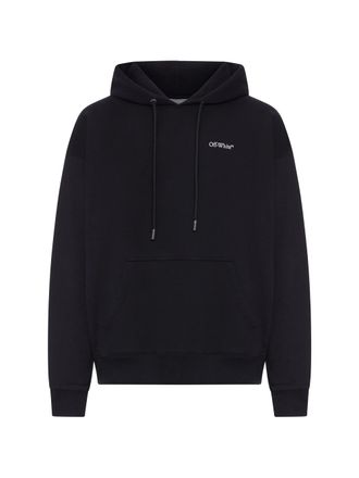 Off-white Black Half Arrows Graphic Cotton Hoodie