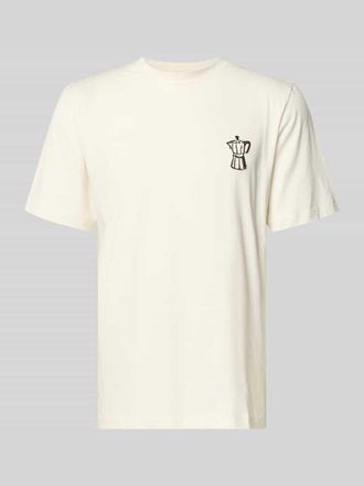 Selected Regular Fit T-Shirt aus reiner Baumwolle Modell HASPEN in Offwhite, Gr&ouml;&szlig;e XXL