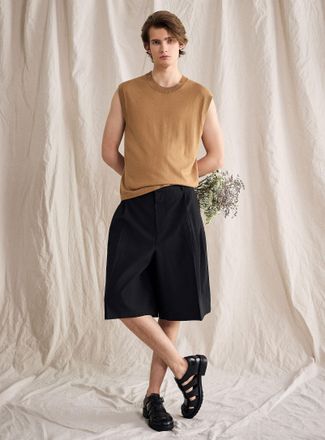 Le 31 Mens Pleated XL Bermuda Shorts Inseam: 12