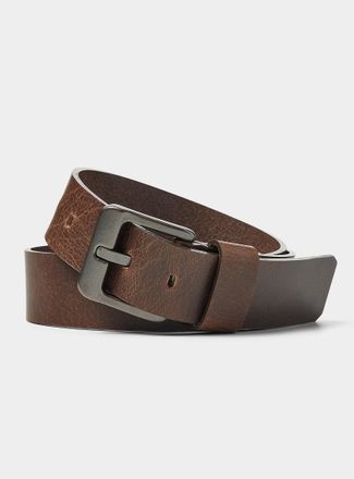 Le 31 Mens Square buckle leather belt