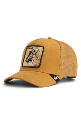 Goorin Brothers Golden Goat Patch Snapback Trucker Hat in Amber at Nordstrom