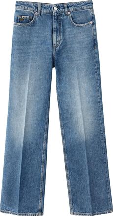 Nine In The Morning Franca Trumpet Pants With Vintage-Inspired Wash And Five-Pocket Design