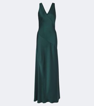 Max Mara Elegante satin maxi dress