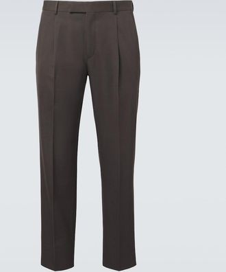 Ermenegildo Zegna Cotton and wool straight pants