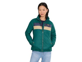 L.L.Bean Mountain Classic Puffer Jacket Womens Coat Shade Teal/Dark Steel Gray : XL, Polyester