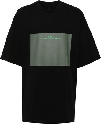Tシャツ・カットソー OAMC BLACK COTTON T-SHIRT Apollo T-Shirt in Black | OAMC