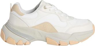 Coccinelle C-Run 02 - Dames - Sneakers - Wit - 37 EU - Katoen - Schoenen