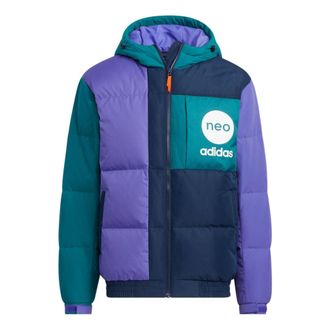 adidas Neo Vbe Down Jackets Purple Black HN4781