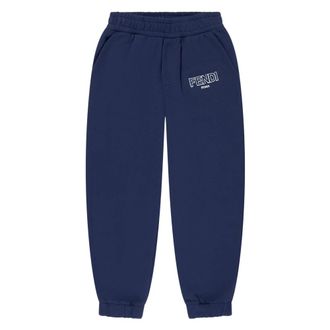 Fendi Logo Joggers - male - Fendi - Sweatpants - Blue - 3 Y - Kids