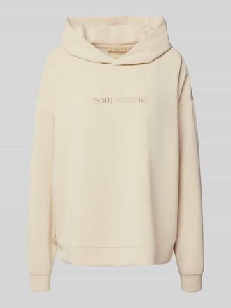 Smith & Soul Hoodie mit &uuml;berschnittenen Schultern in Offwhite Melange, Gr&ouml;&szlig;e XS
