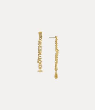 Vivienne Westwood Millicent Earrings Gold Swarovski Crystals Women