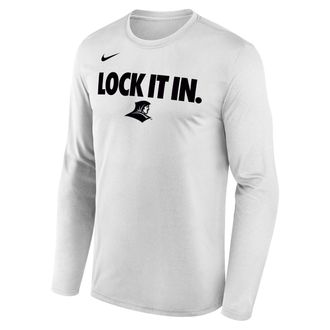 Nike Providence 2026 On-Court Bench Nike Mens Dri-FIT College Long-Sleeve T-Shirt in White | M22284P870PROV-WHT