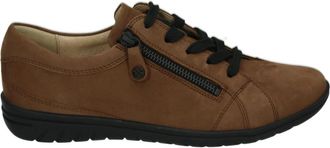 Hartjes Sportieve lage damesschoenen bruin nubuck - Dames - Sneakers - Bruin - 38 EU - Schoenen