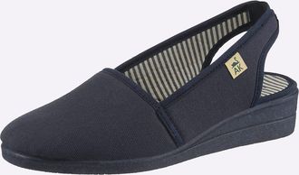 Casual Looks Slipper CASUAL LOOKS, Damen, Gr. 36, marine, Textil, Schuhe Slipper
