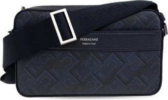 Ferragamo Monogram Crossbody Tas - Heren - Schoudertassen - Blauw - ONE Size - Tassen