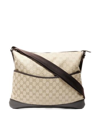Gucci 2000-2015 GG canvas shoulder bag - Neutrals