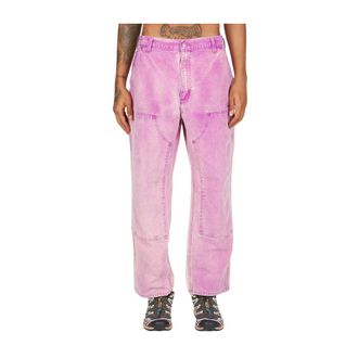 NOTSONORMAL Straight Jeans, male, Purple, Size: S Washed Denim Working Jeans