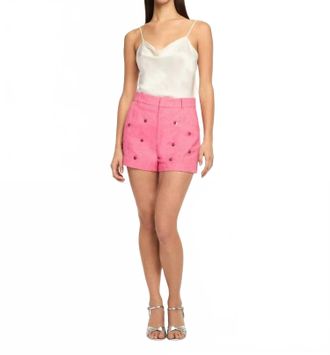 Cinq &agrave; Sept Wildflower Paillette Tora Short In Azalea