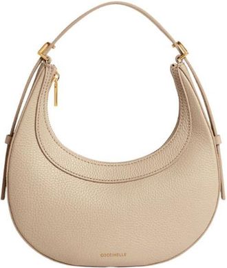 Coccinelle handbag shoulder bag Whisper Grained Leather Mini Bag Sandshell beige