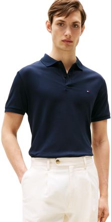 Tommy Hilfiger Mens Liquid Cotton Essential REG Polo MW0MW35585 S/S Polo, Blue, M